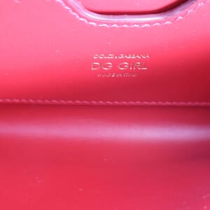 Leather DG Girls Phone Bag Red, view 8