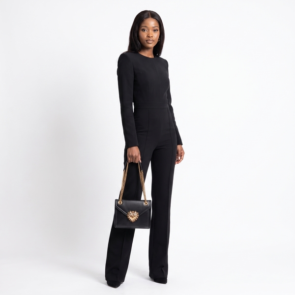 Leather Small Devotion Bag Black