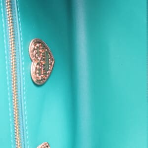 Leather Quilted Devotion Medium Shoulder Bag Green, view 8