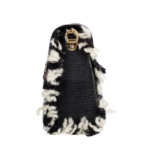 Tweed/Leather DG Millenials Shoulder Bag Black, view 6