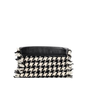 Tweed/Leather DG Millenials Shoulder Bag Black, view 3