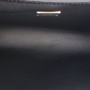 Leather DG Girls Shoulder Bag Black, view 6