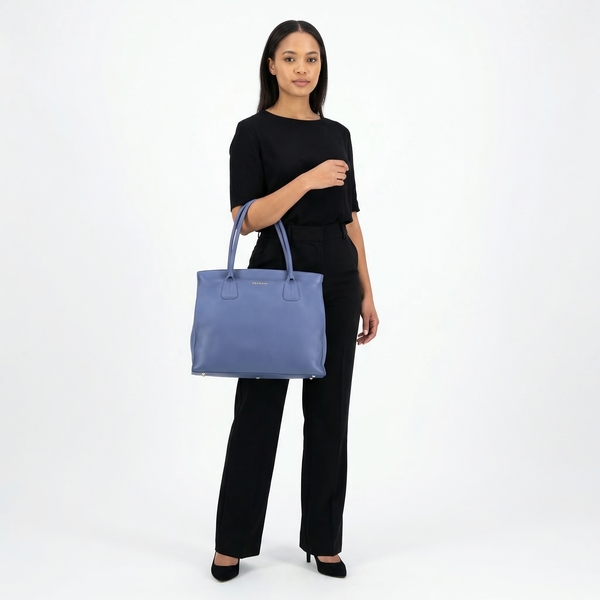 Leather Bag Blue