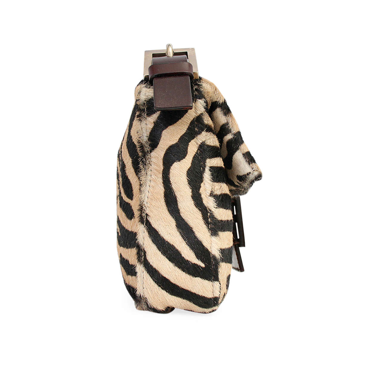 FENDI Calf Hair Baguette Zebra Print | Luxity