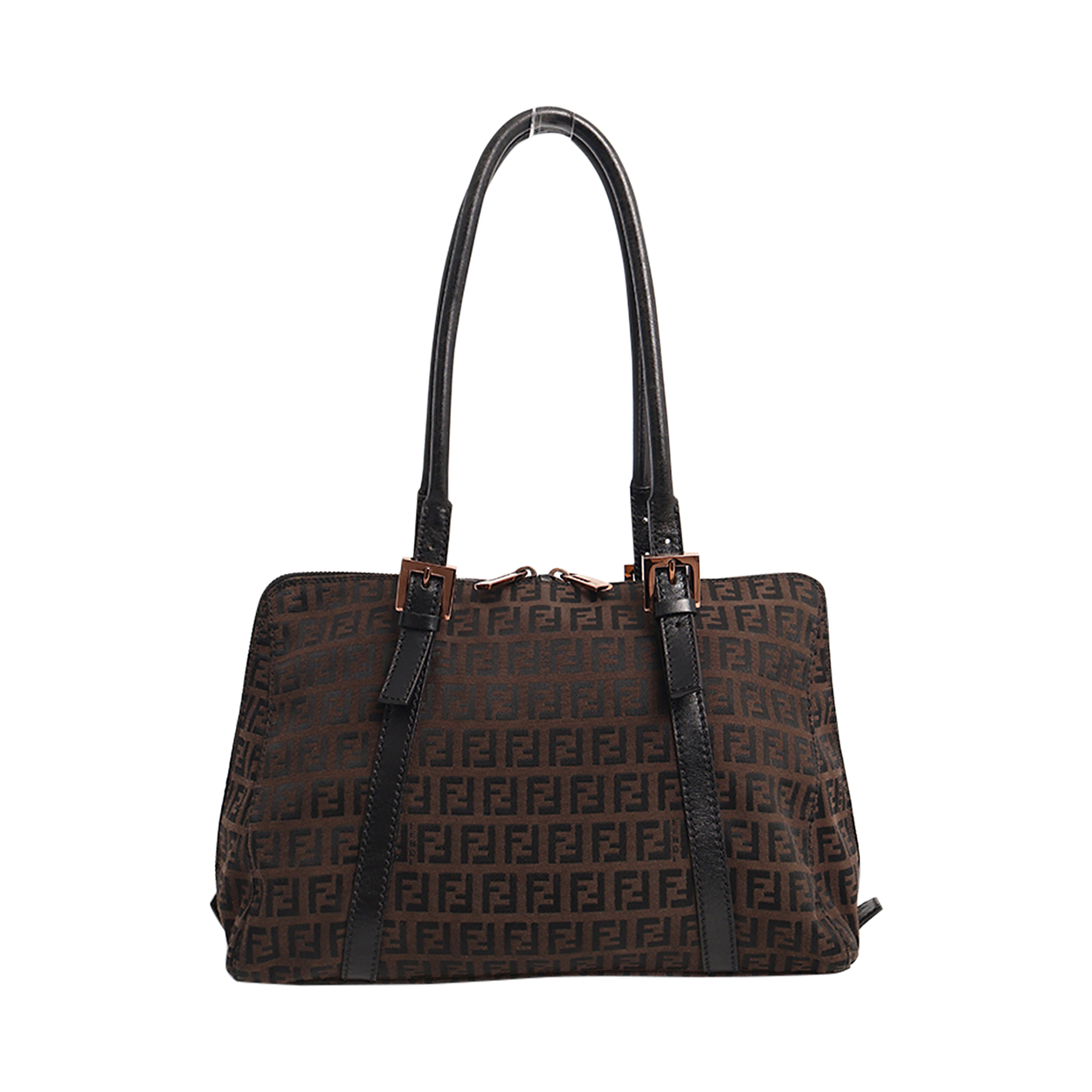 FENDI Vintage Zucchino Shoulder Bag Tobacco | Luxity