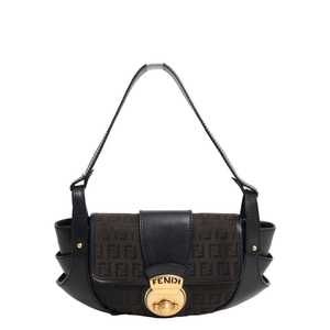 FENDIバッグ FENDI Vintage Leather Zucchino Compilation Bag Black/Tobacco | Luxity