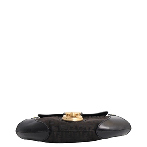 FENDI Vintage Leather Zucchino Compilation Bag Black/Tobacco | Luxity