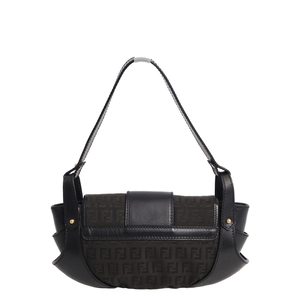 バッグ fendi FENDI Vintage Leather Zucchino Compilation Bag Black/Tobacco | Luxity