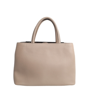 Leather Small 2Jours Tote Dove Grey, view 3