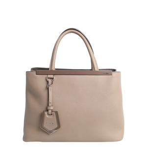 Leather Small 2Jours Tote Dove Grey, view 4