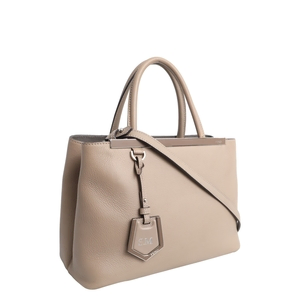 Leather Small 2Jours Tote Dove Grey, view 2