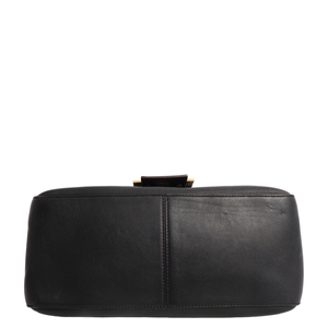 Leather Mama Baguette Shoulder Bag Black, view 6