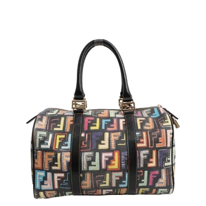 Coated Canvas Zucca Spalmati Forever Shoulder Bag Multicolour, view 3