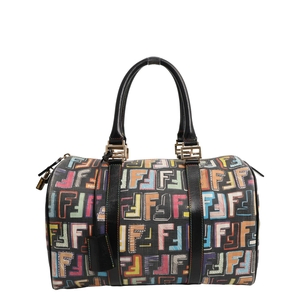 Coated Canvas Zucca Spalmati Forever Shoulder Bag Multicolour, view 5