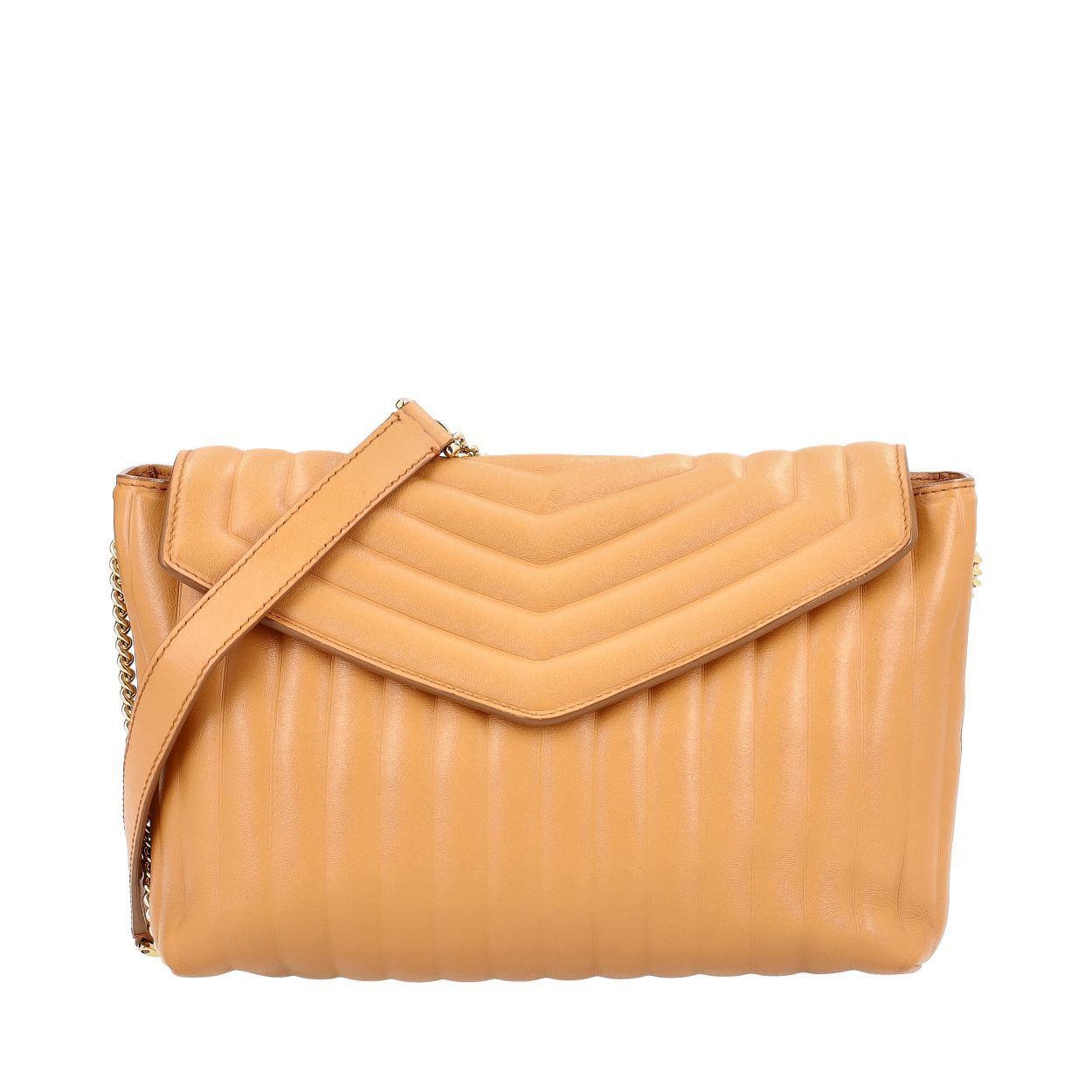 SALVATORE FERRAGAMO Quilted Leather Shoulder Bag Caramel | Luxity