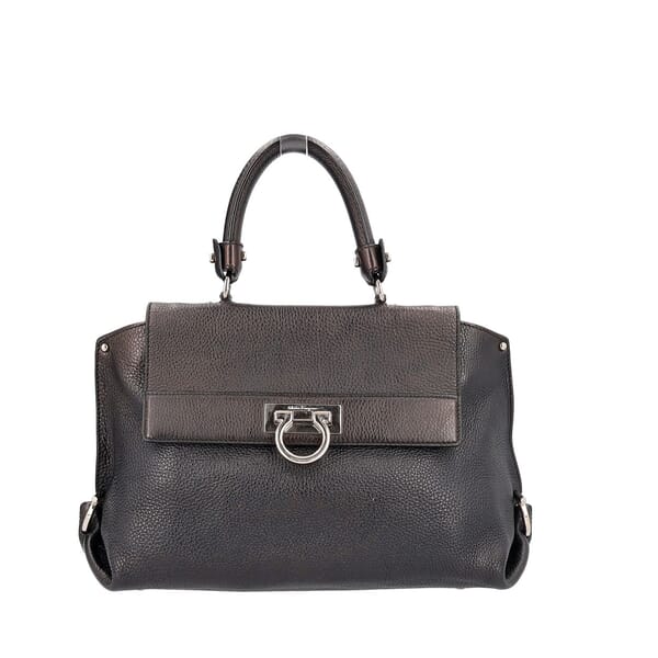 Leather Small Sofia Bag Black