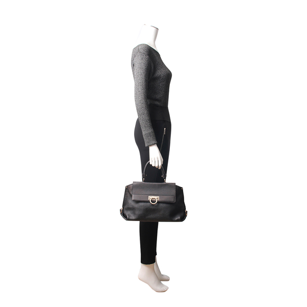 Leather Small Sofia Bag Black