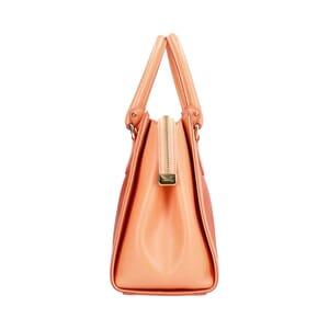 Saffiano Leather Beky Tote Orange, view 5
