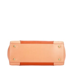 Saffiano Leather Beky Tote Orange, view 6