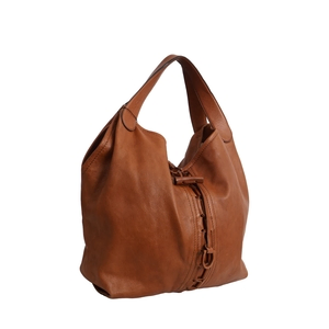 Leather Shoulder Bag Brown, view 2