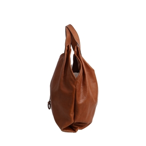 Leather Shoulder Bag Brown, view 5