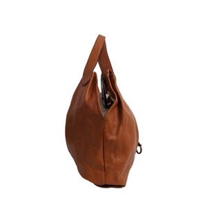 Leather Shoulder Bag Brown, view 4