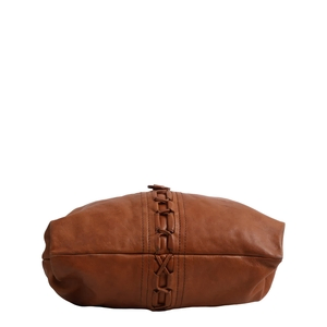 Leather Shoulder Bag Brown, view 6