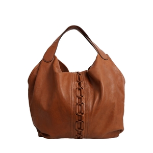 Leather Shoulder Bag Brown, view 3