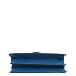 Leather Medium Thalia Shoulder Bag Blue, view 6