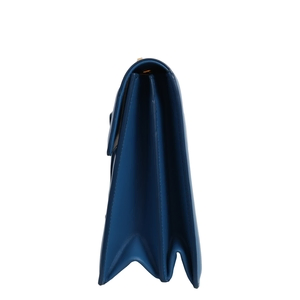 Leather Medium Thalia Shoulder Bag Blue, view 5
