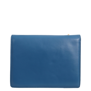 Leather Medium Thalia Shoulder Bag Blue, view 3