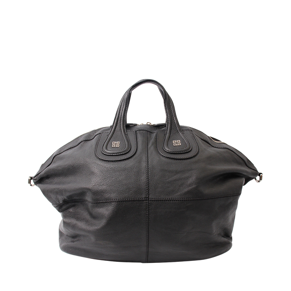 Leather Medium Nightingale Bag Black