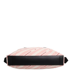 Cotton Blend Soft Antigona Medium Bag Pink/Black, view 7