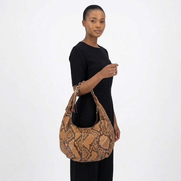 Python Sienna Hobo Brown