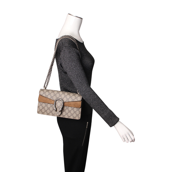 Supreme GG Dionysus Small Shoulder Bag Beige