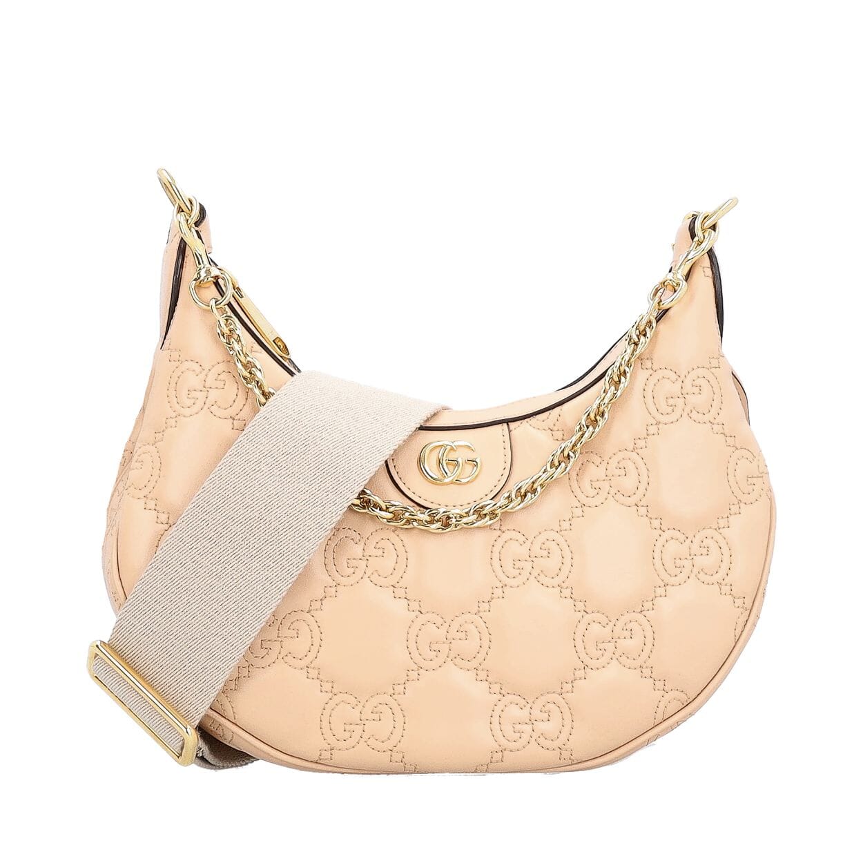 GUCCI Matelasse GG Small Shoulder Bag Rose Beige | Luxity
