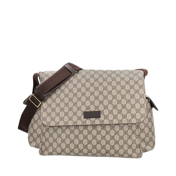 Supreme GG Medium Diaper Bag Beige/Ebony
