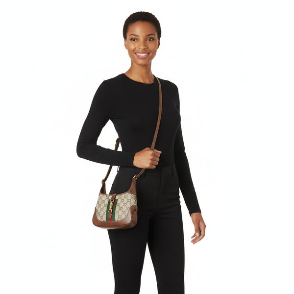 Supreme GG Small Jackie 1961 Shoulder Bag Brown