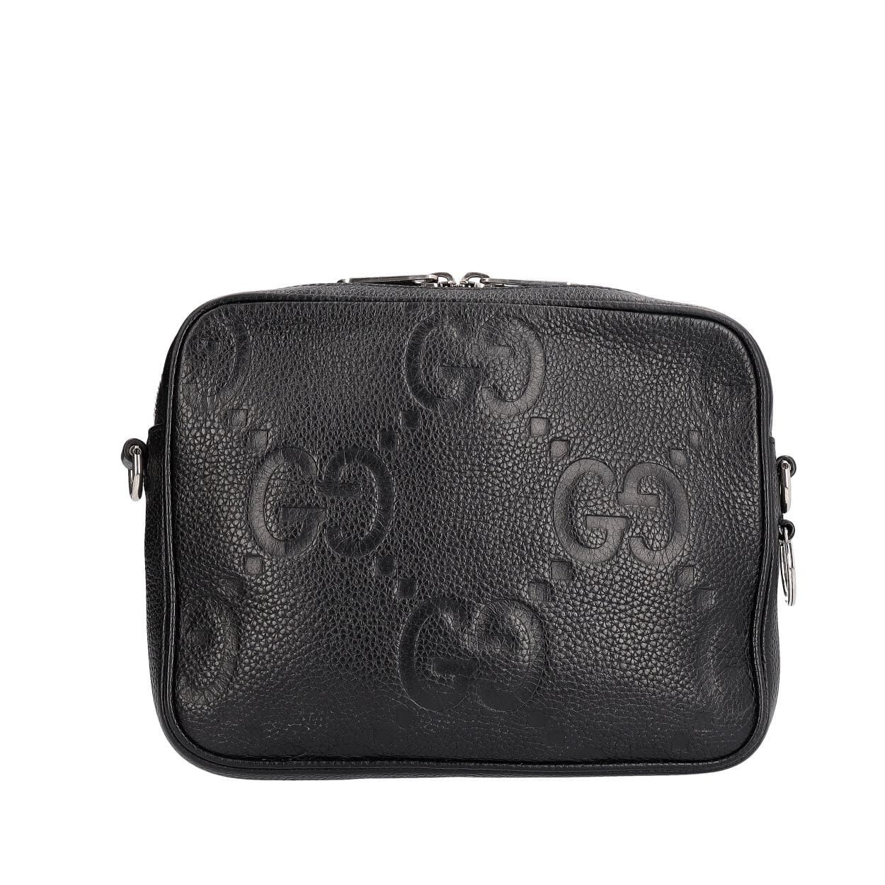 GUCCI Leather Jumbo GG Small Crossbody Bag Black | Luxity