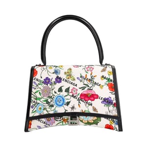 x GUCCI Canvas Hourglass Shoulder Bag Floral, view 3