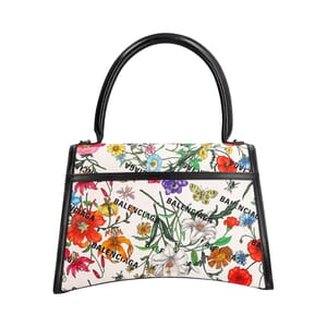 x GUCCI Canvas Hourglass Shoulder Bag Floral, view 4