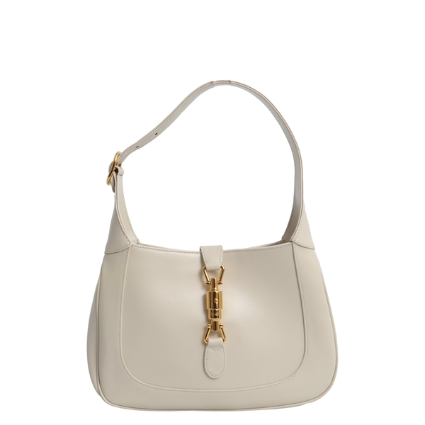 Leather Jackie O 1961 Medium Shoulder Bag White