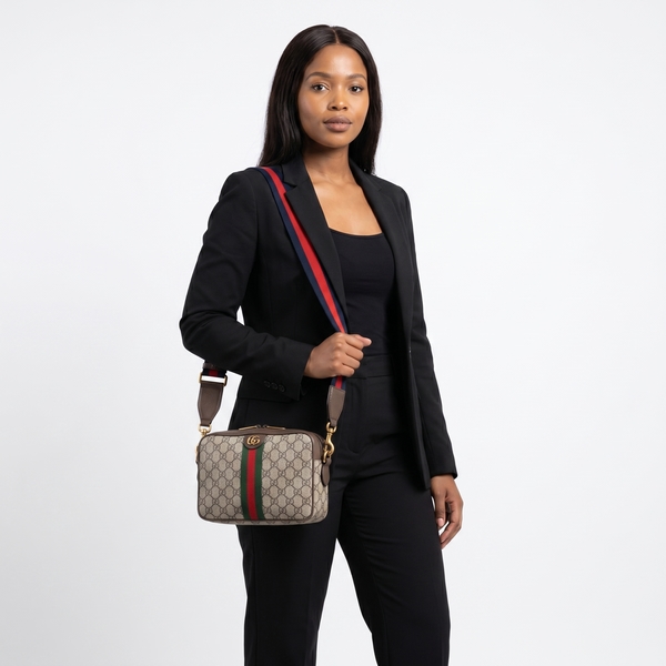Supreme GG Ophidia Crossbody Bag Beige/Brown