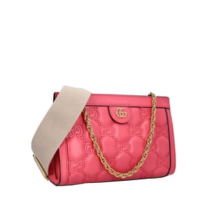 GUCCI Leather Matelasse Stitched Chain Bag Pink | Luxity