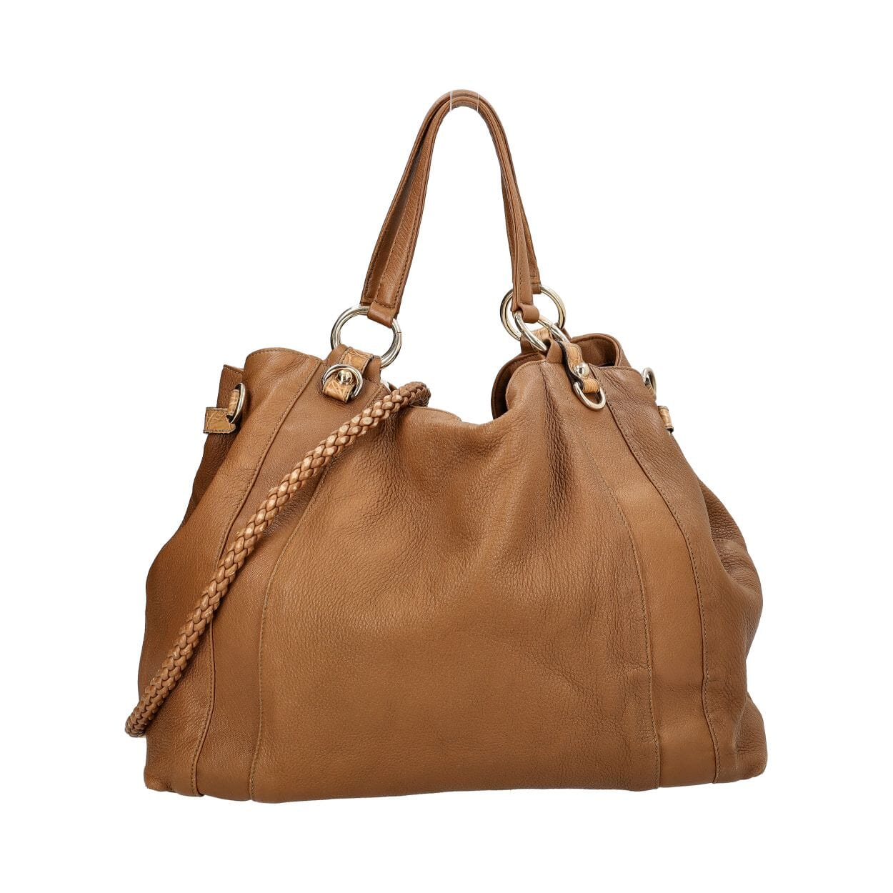 GUCCI Leather G Wave Hobo Brown | Luxity