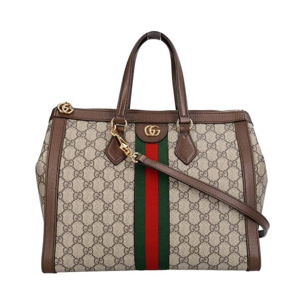 Supreme GG Ophidia Medium Tote Beige/Ebony