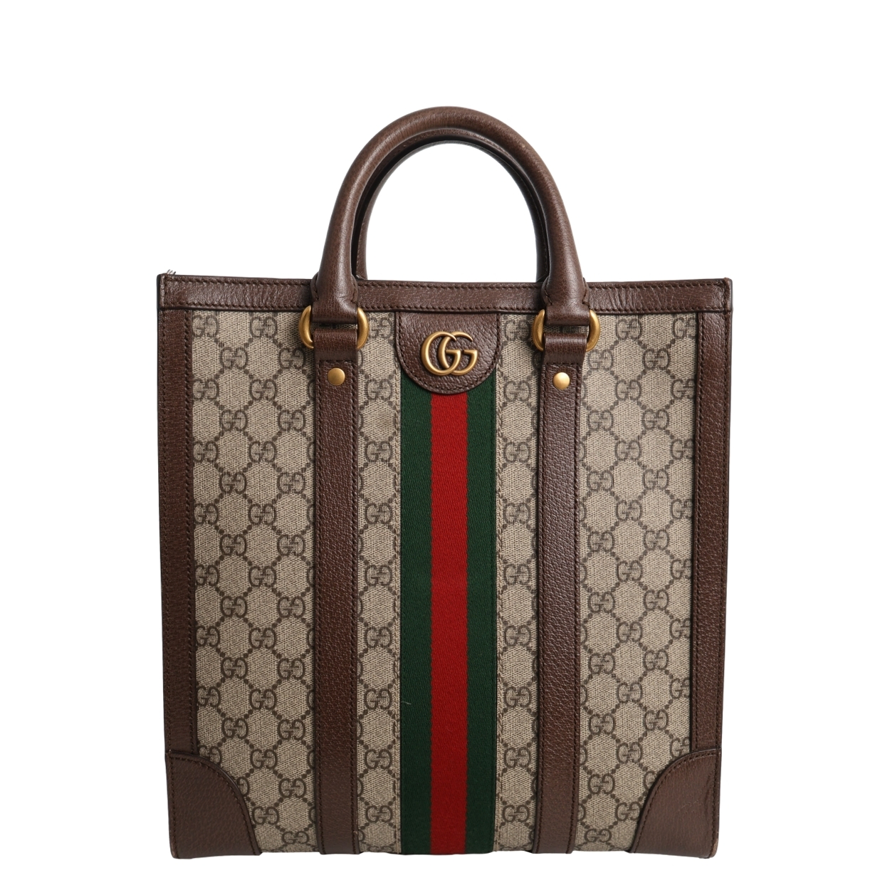 GUCCI Supreme GG Medium Ophidia Tote Beige/Brown | Luxity