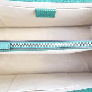 Leather Bamboo Handle Medium Dionysus Shoulder Bag Green, view 8