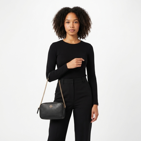 Marmont GG Mini Camera Bag Black