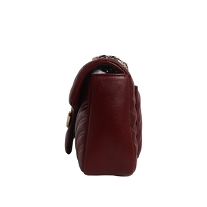 Marmont GG Medium Shoulder Bag Burgundy, view 5